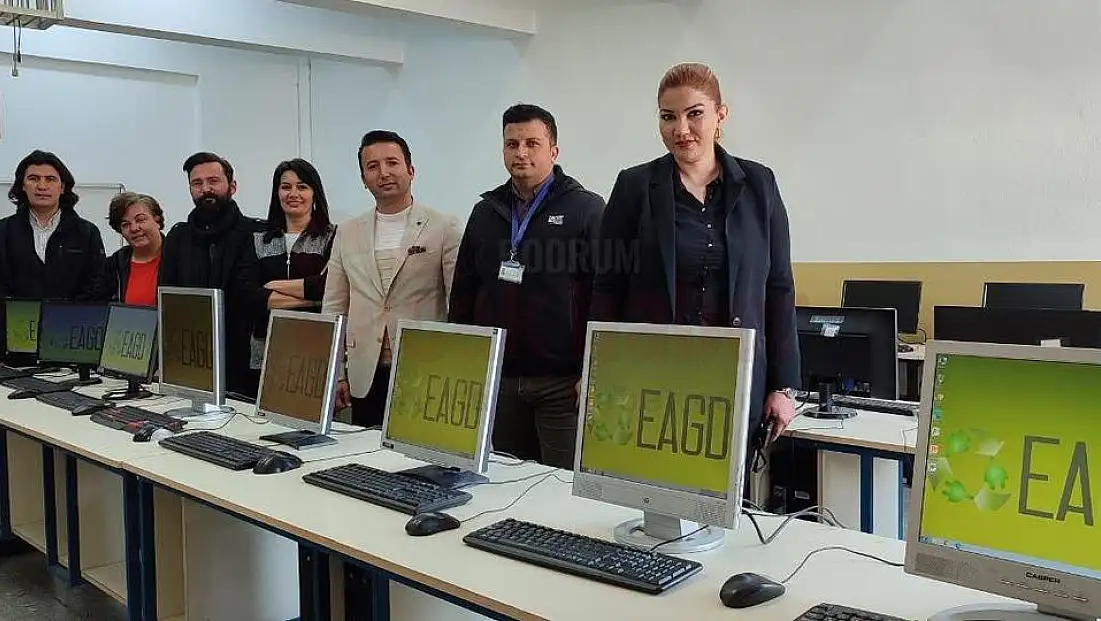 BODRUM’DA ELEKTRONİK ATIKLARI BİLGİSAYARA DÖNÜŞTÜ