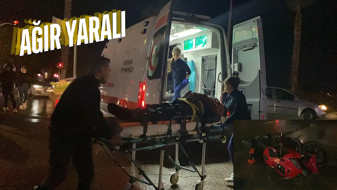 Bodrum’da Tek Taraflı Motosiklet Kazası: 1 Ağır Yaralı