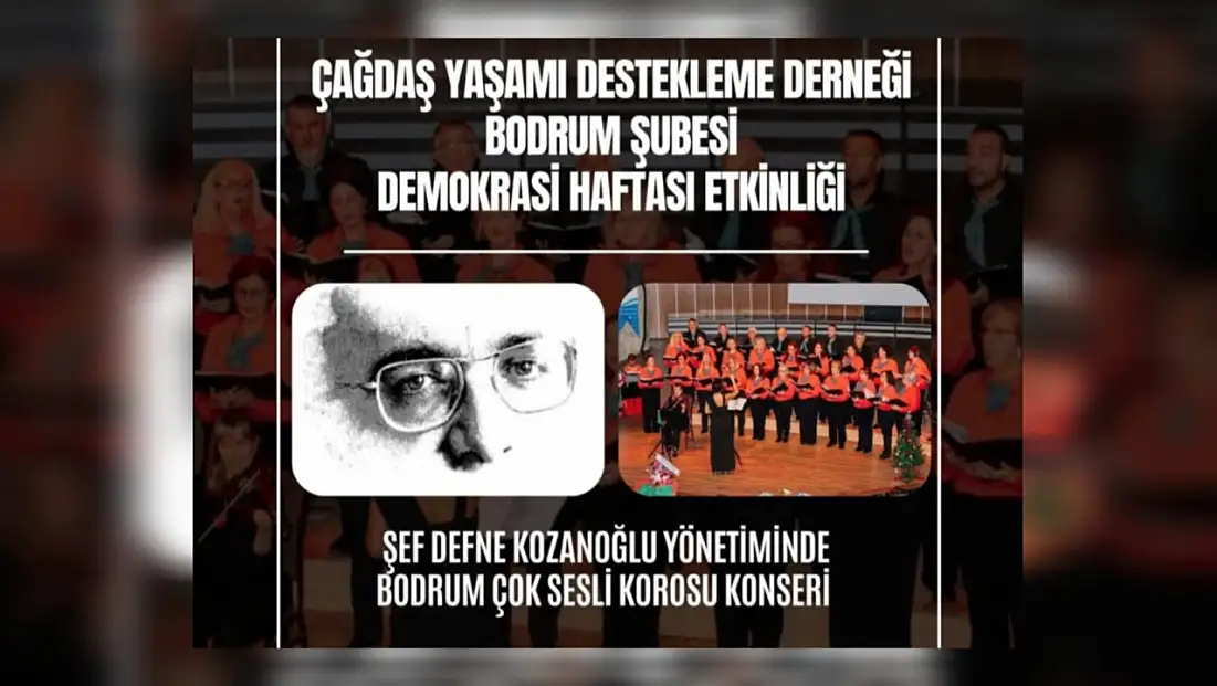 Demokrasi haftası’na ÇYDD Bodrum imzası