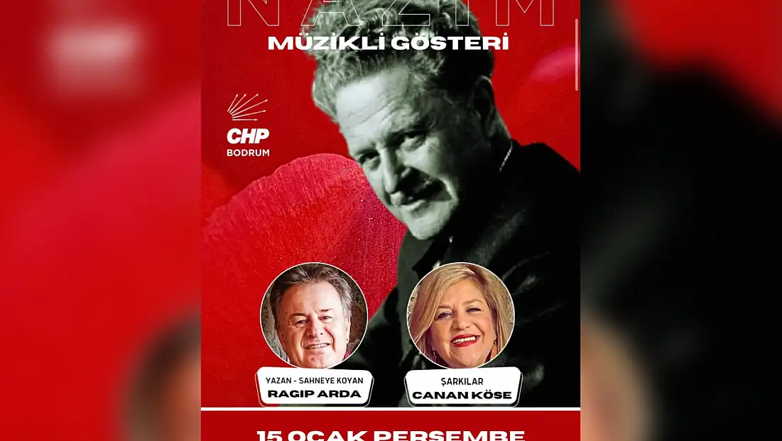 Nazım Hikmet için özel  anma gecesi