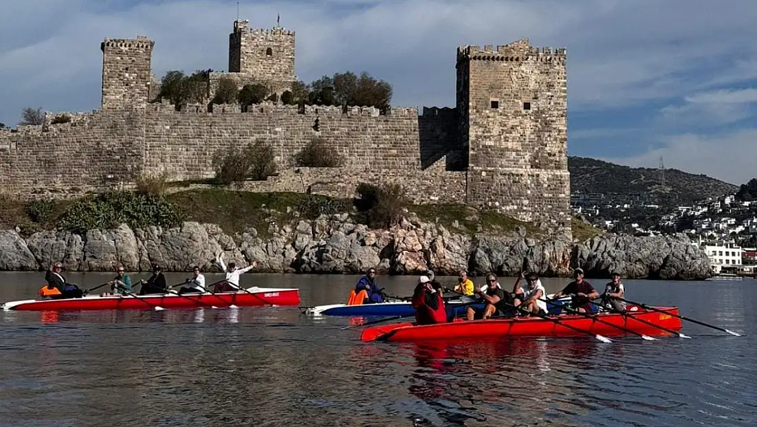 Zemheri soğuğuna rağmen kürek seferi