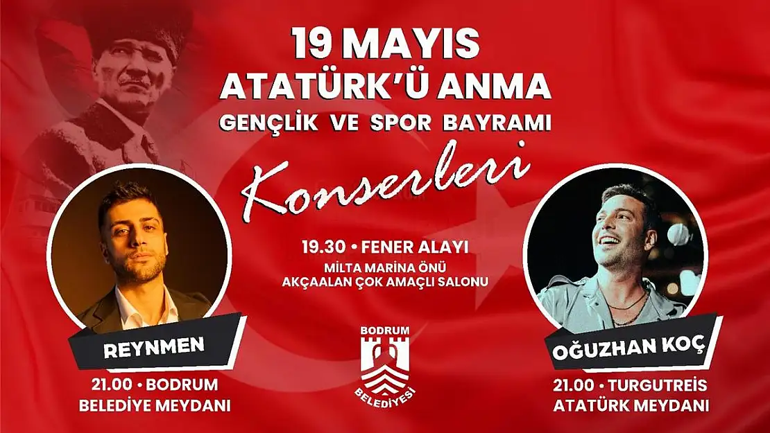 19 Mayıs Bodrum'da Coşkuyla Kutlanacak