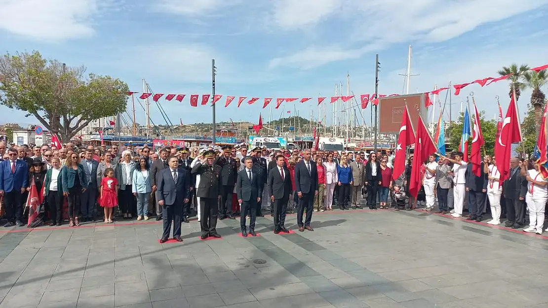 19 Mayıs Bodrum'da Törenlerle Kutlanıyor