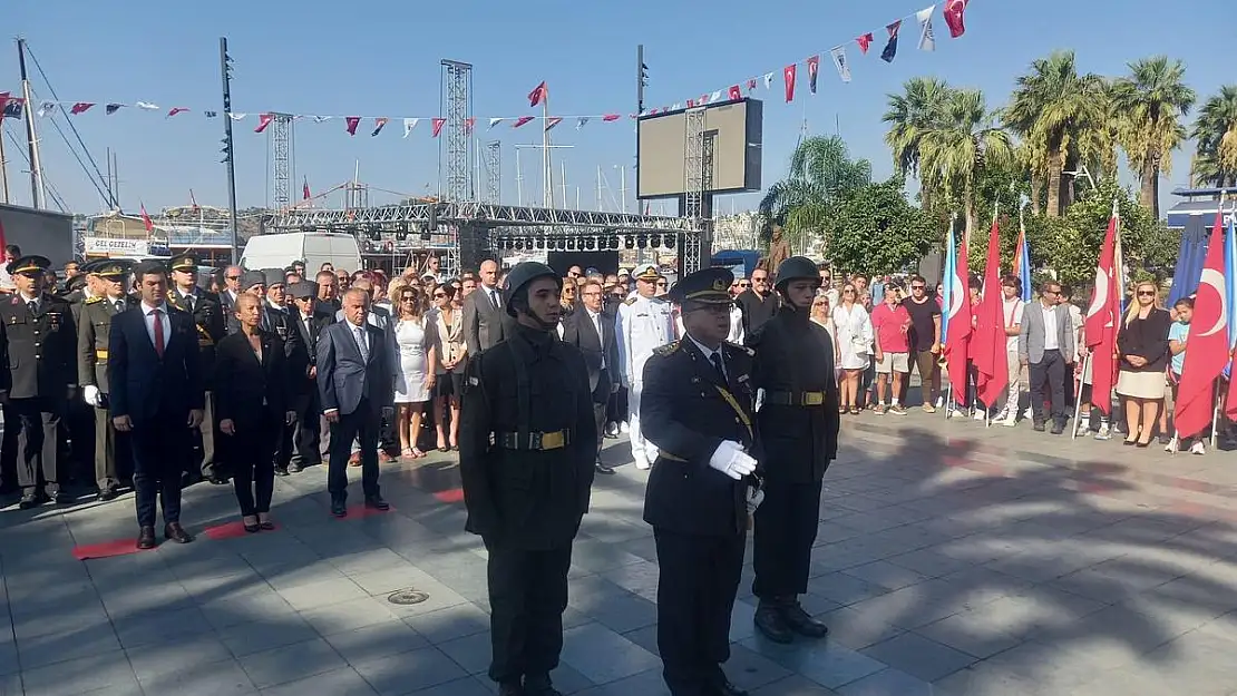 30 Ağustos Zafer Bayramı Bodrum'da Düzenlenen Törenle Kutlandı