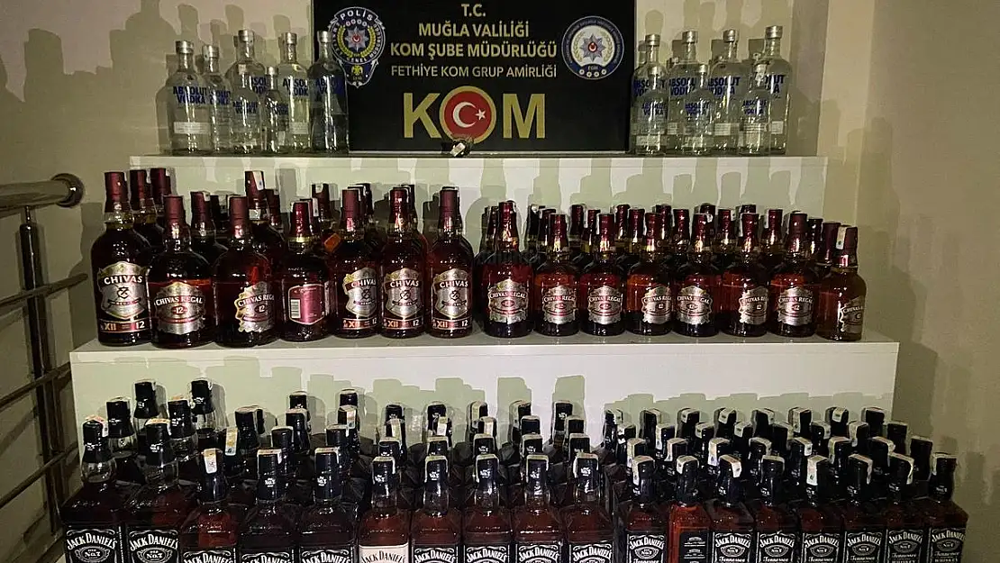 315 litre Şişelenmiş Sahte Alkol Yakalandı