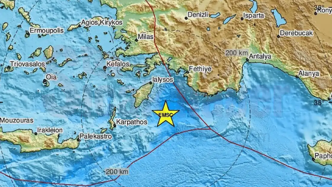 5,9'luk Bodrum ve Çevresinde de Hissedildi