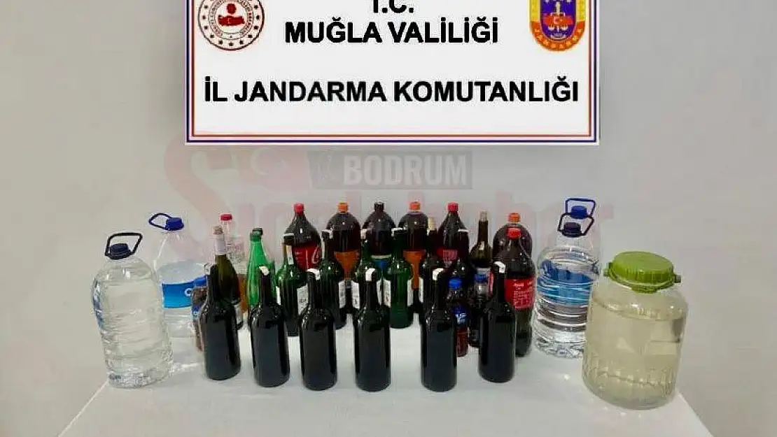 63 LİTRE SAHTE İÇKİ ELE GEÇİRİLDİ