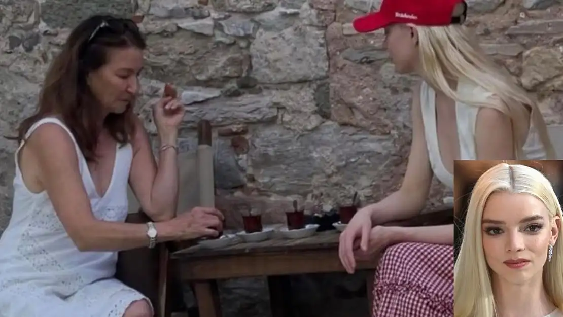 ABD'li ünlü oyuncu Anya Taylor-Joy Bodrum Sokaklarında