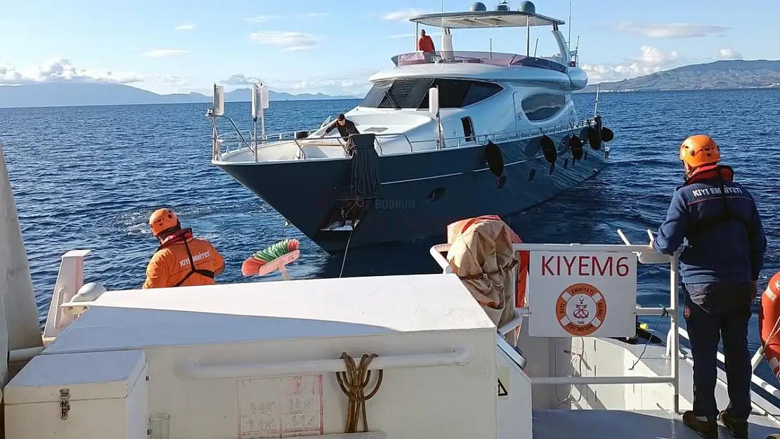 Açık Denizde Sürüklenen Tekneyi KIYEM Ekipleri Kurtardı