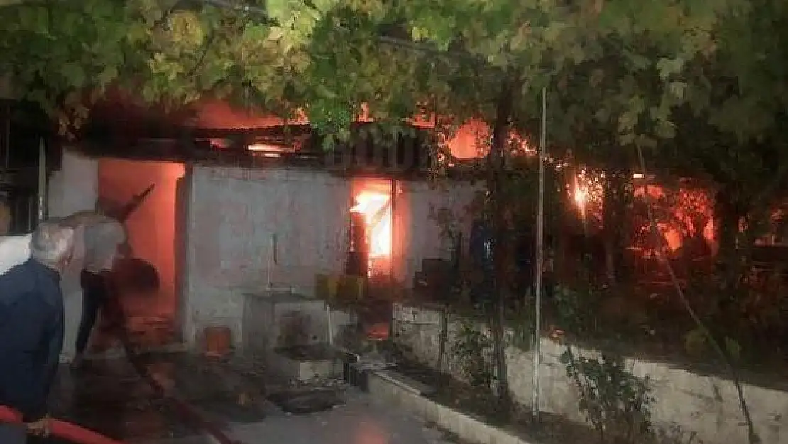 Ahır Yangınında Küçükbaş Hayvanlar Telef Oldu