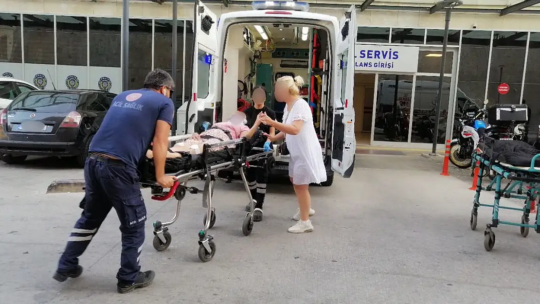 Alkollü motosiklet sürücüsü yayaya çarptı !