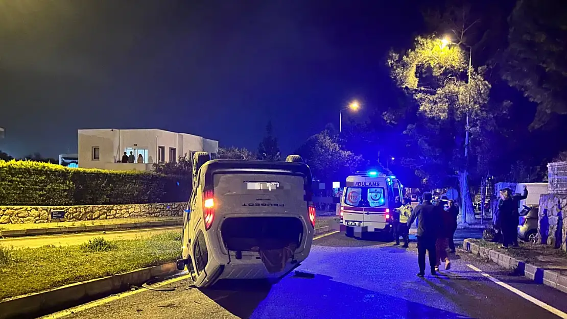 Alkollü sürücü kaza yaptı 1 yaralı