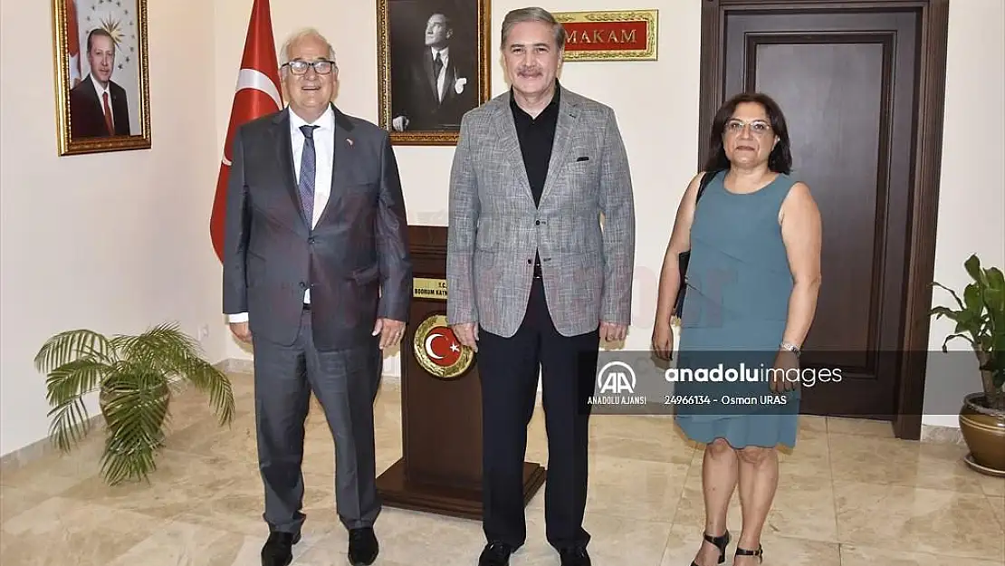 Almanyanın İzmir Başkonsolosu Detlev Wolter, Bodrum Kaymakamı Bekir Yılmazı ziyaret etti