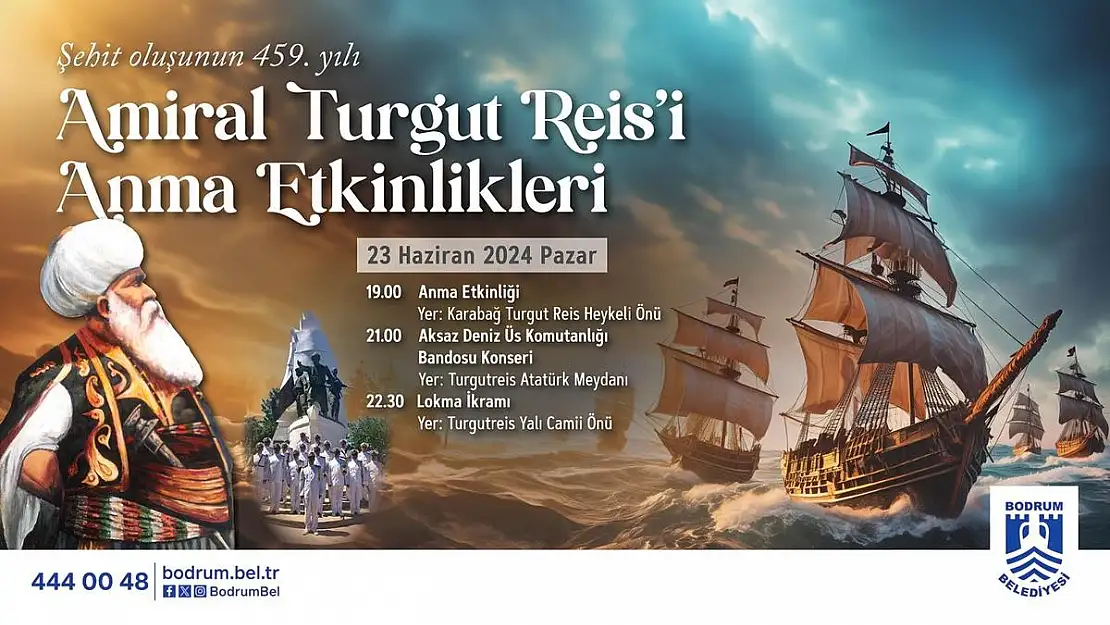 Amiral Turgut Reis'i Anma Etkinlikleri