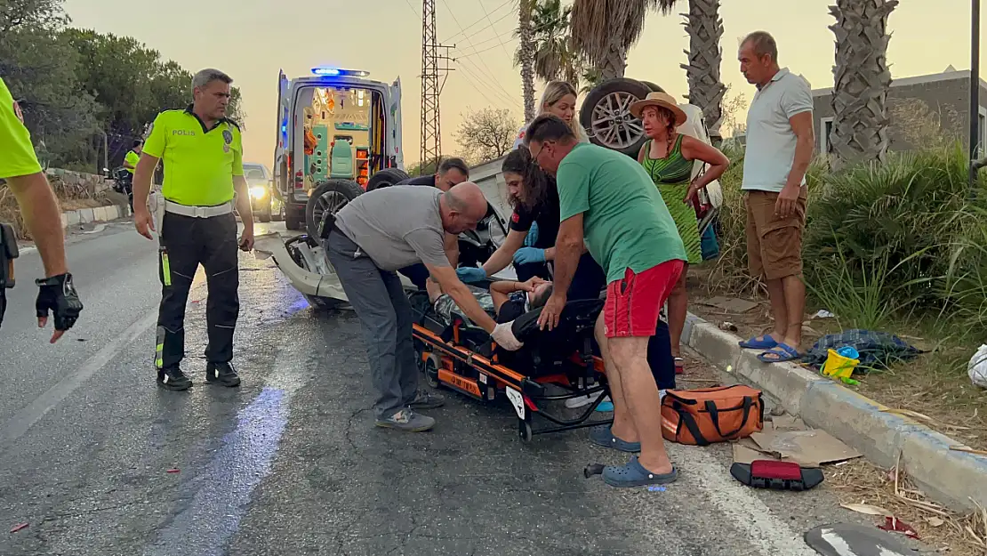 Aras ailesinin gelini trafik kazasında yaralandı !