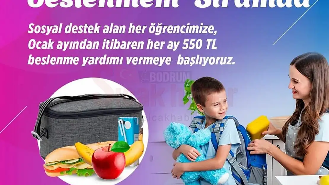 Barınma, Çorba Desteğinden Sonra Öğrencilere Beslenme Desteği