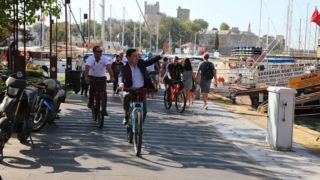 BAŞKAN ARAS AVRUPA HAREKETLİLİK HAFTASINDA PEDAL ÇEVİRDİ