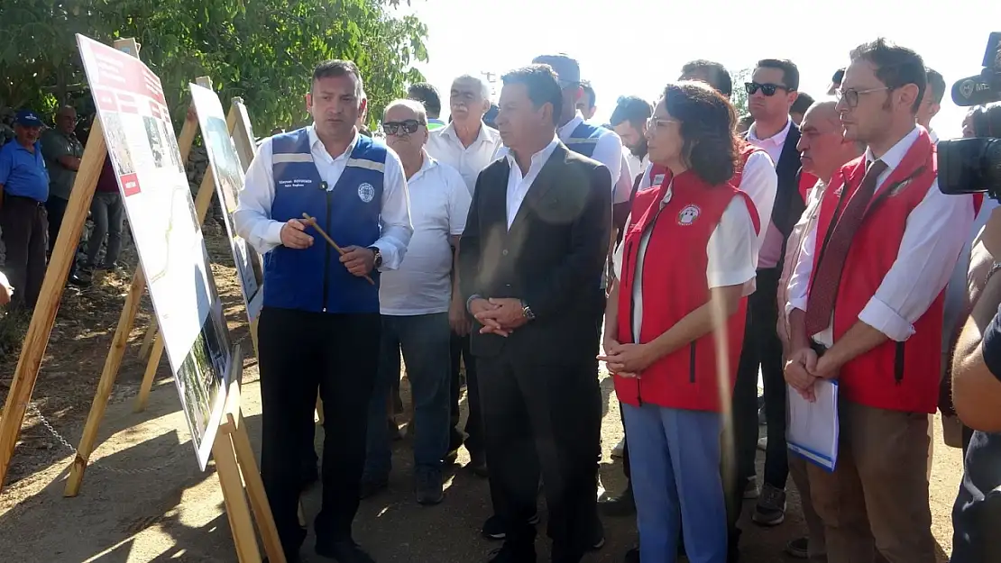 Başkanlar yol çalışmalarını yerinde inceledi !
