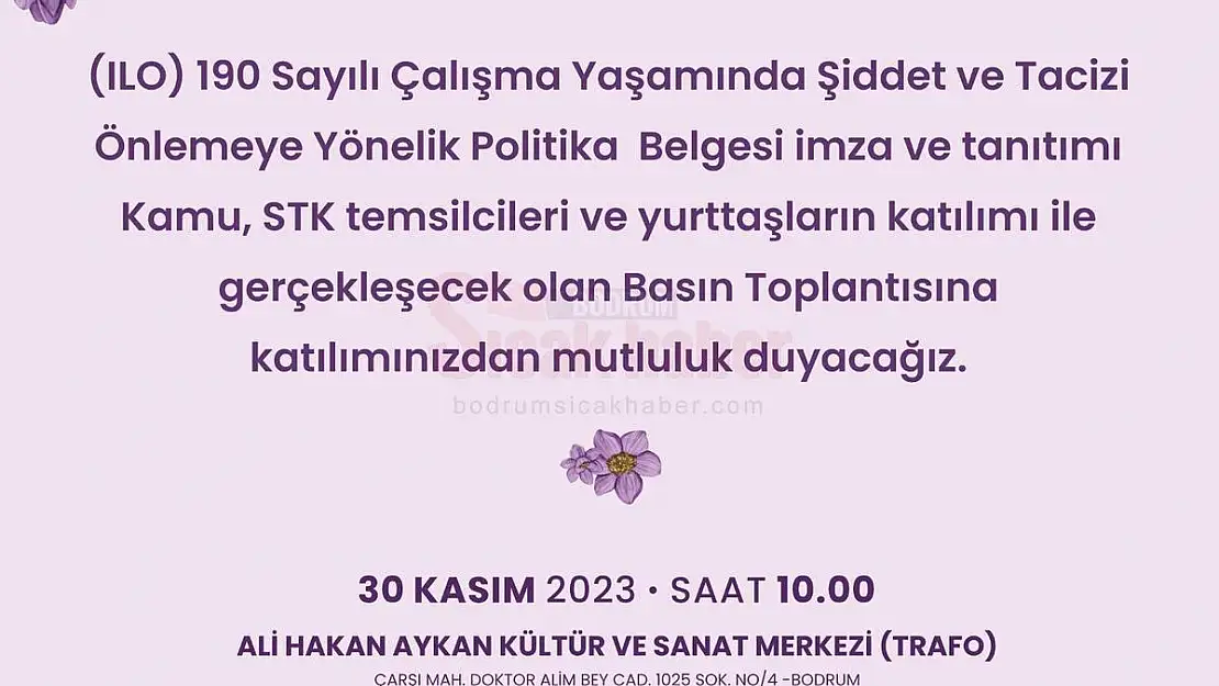 Belediye, İLO 190 Politika Belgesini İmzalıyor
