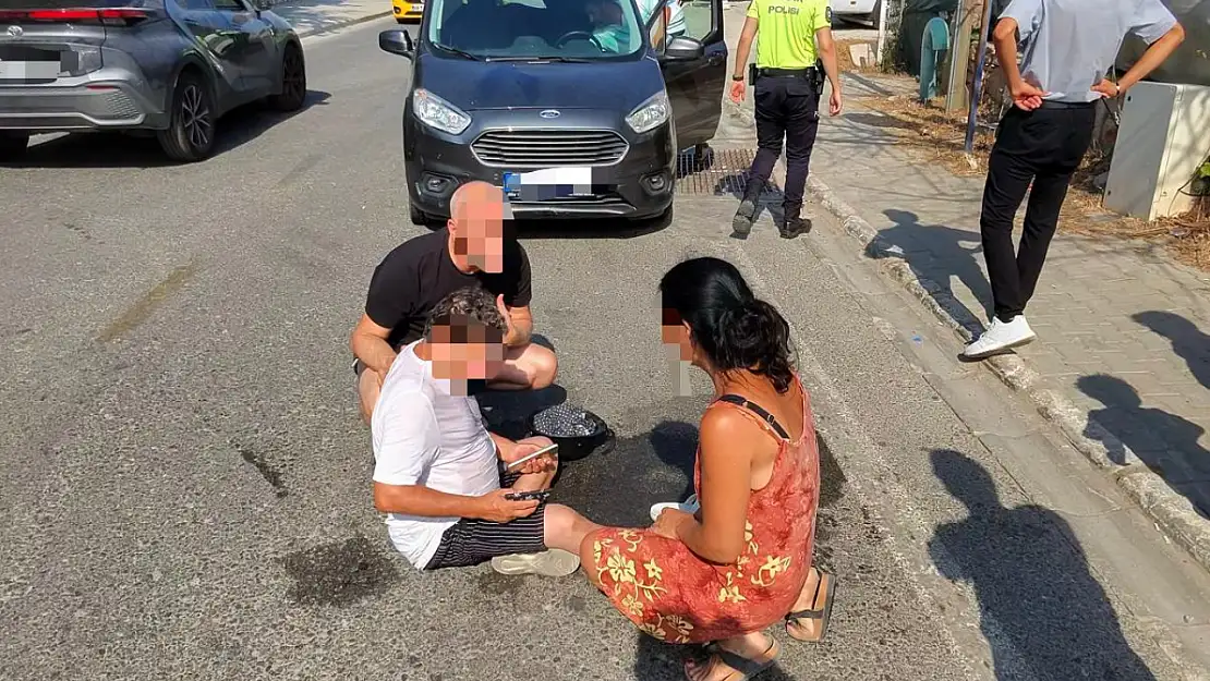 Bitez'de araç ile motosiklet çarpıştı: 1 yaralı