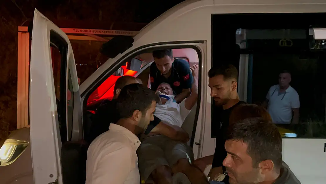 Bitez'de taksi, park halindeki dolmuşa çarptı bir yaralı