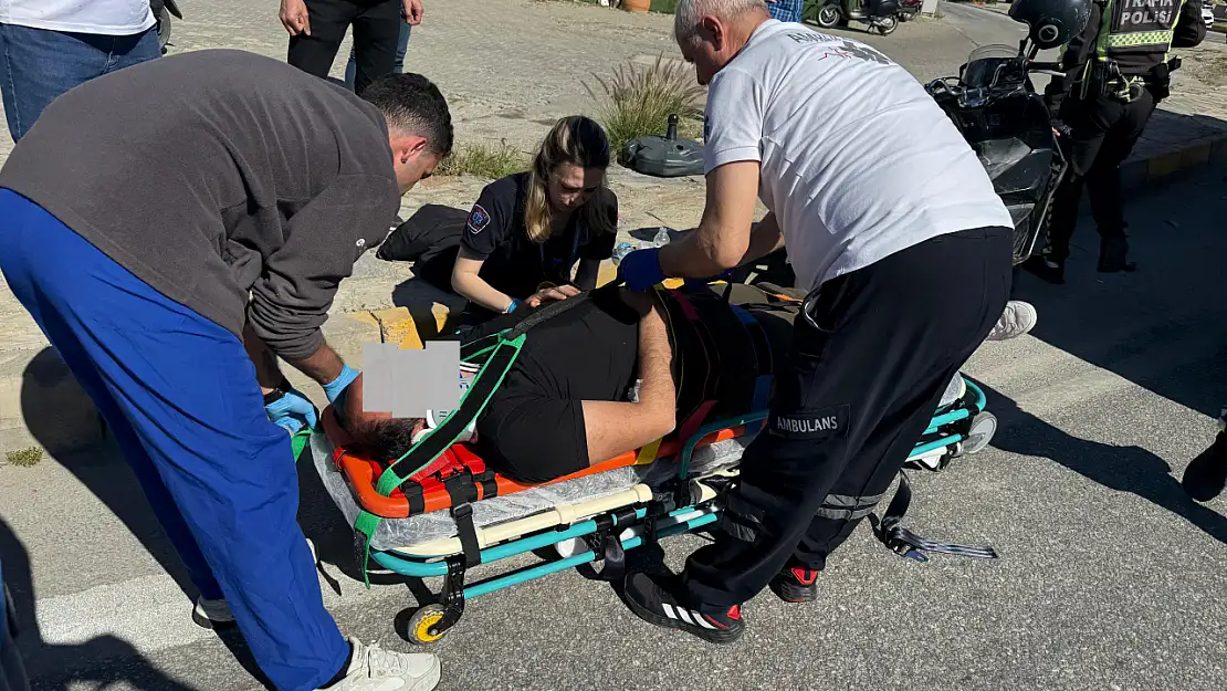 Bitez Kavşağı'nda Kaza: Motosiklet Sürücüsü Yaralandı