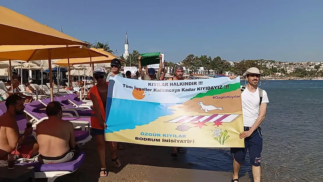 Bitez Sahilinde Kıyı İşgallerine Karşı Eylem: Halk Plajı İçin Mücadele