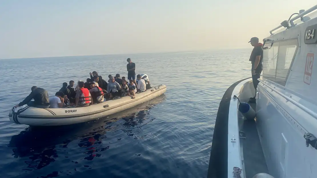 Bodrum açıklarında 37 düzensiz göçmen kurtarıldı