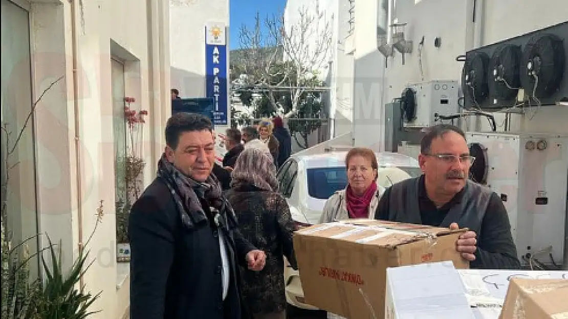 Bodrum Ak Parti'den Deprem Bölgesine Destek