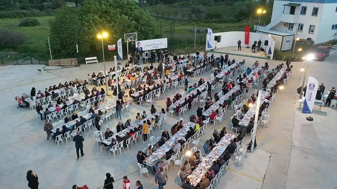 Bodrum Belediyesi Mahalle İftar Programı Dereköy-Peksimet'te Devam Etti