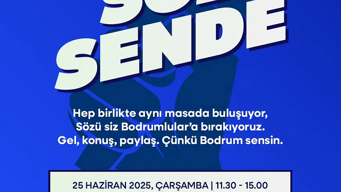 Bodrum Belediyesi'nden Halkla Buluşma Etkinliği