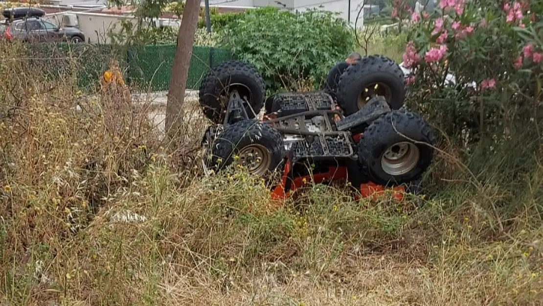 Bodrum'da ATV kazası: anne ve çocuğu yaralandı