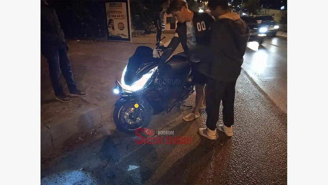 Bodrum' da Motor Kazası 1 Yaralı