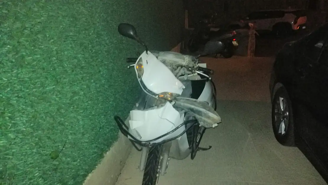 Bodrum'da motosiklet beton duvara çarptı