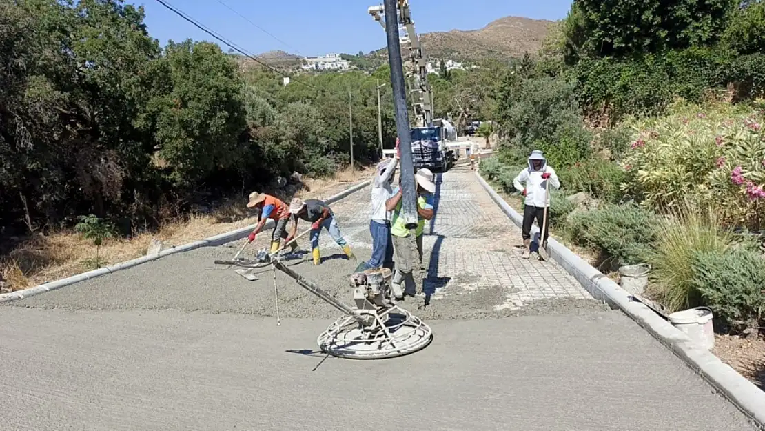 Bodrum'da yol bakım, onarım ve yenileme çalışmaları