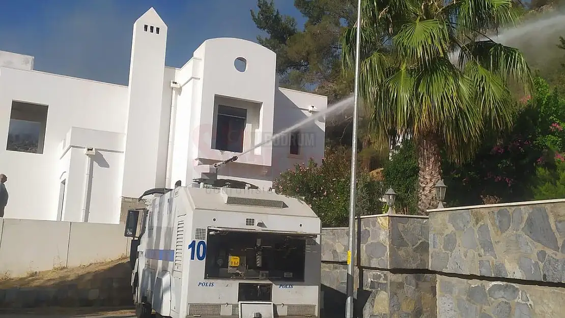 Bodrum İlçe Emniyetinden Yangına Tam Destek