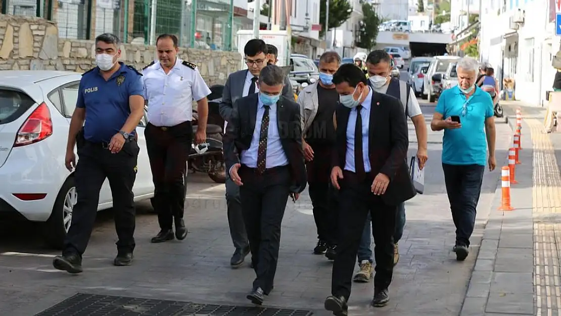 Bodrum Kaymakamı Bayar ve Belediye Başkanı Aras, ilçede kış hazırlıklarını denetledi