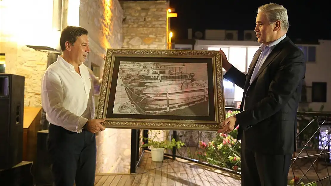Bodrum Kaymakamı Bekir Yılmaz için veda yemeği düzenlendi