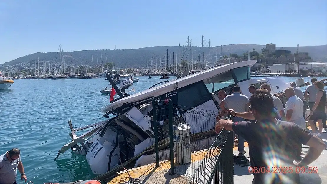 Bodrum Marina'da Patlama! 3 kişi yaralandı!