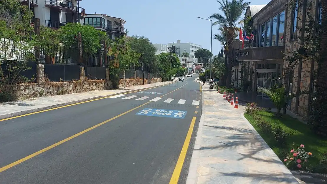 Bodrum Mümtaz Ataman Caddesinde Asfalt Çalışması Tamamlandı