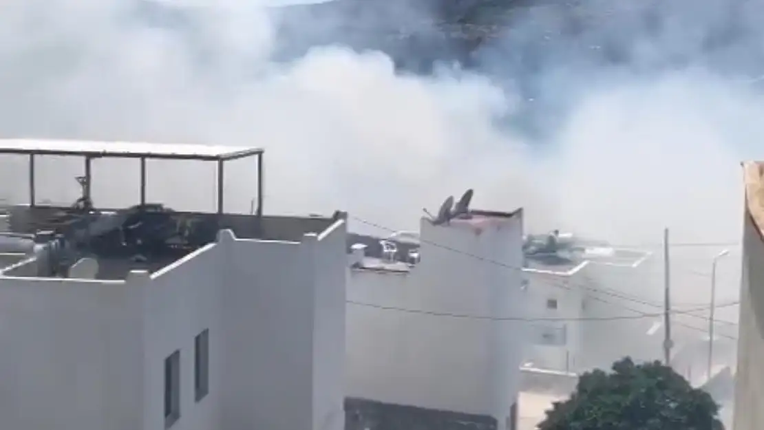 Bodrum Ortakent Mahallesinde Otluk Alanda Yangın Çıktı