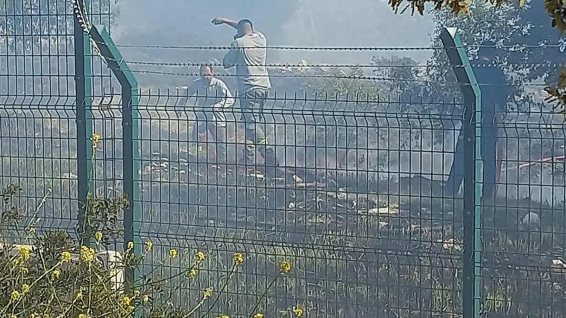 Bodrum Trafo Merkezi Bahçesinde Yangın