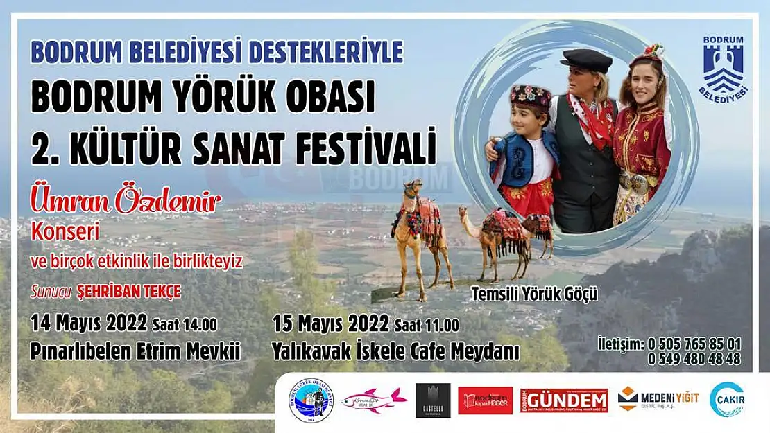 Bodrum Yörük Obası 2. Kültür Sanat Festivali Başlıyor