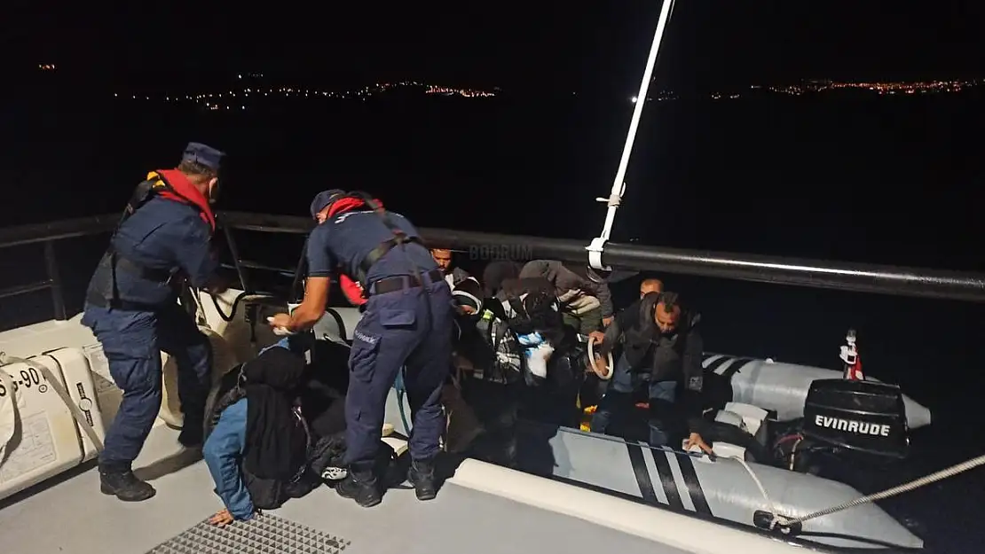Bodrum'da 10 Düzensiz Göçmen Yakalandı