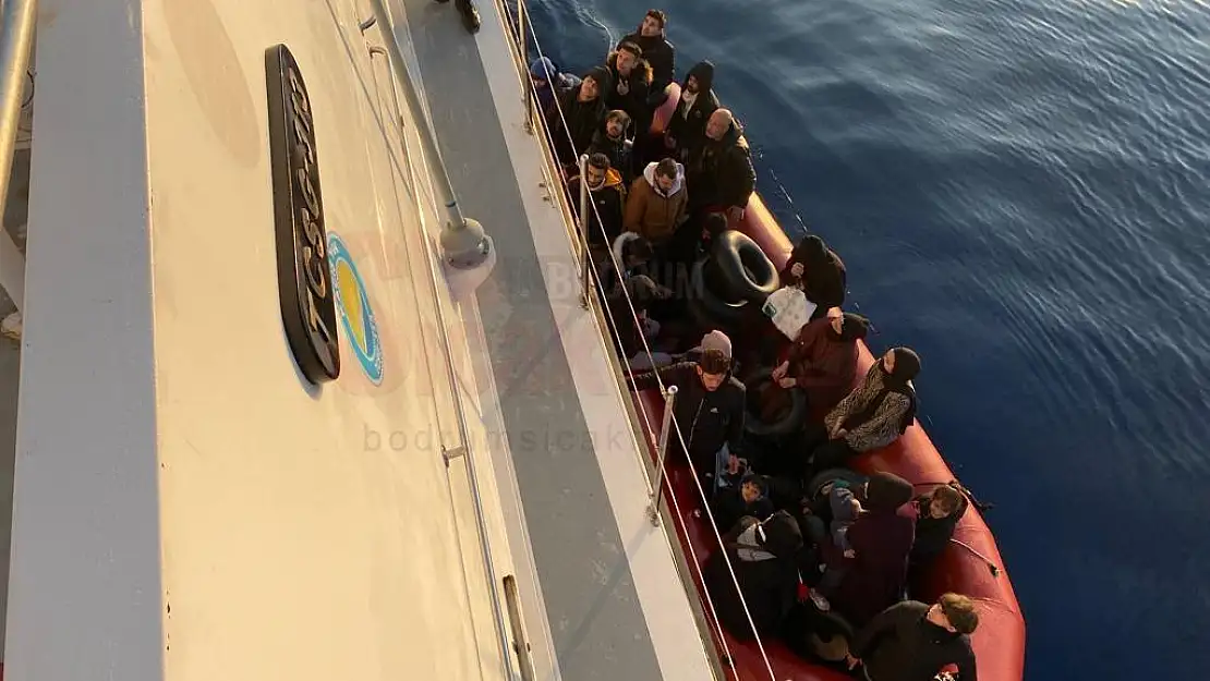 Bodrum'da 14 Göçmen Yakalandı, 29 Düzensiz Göçmen Kurtarıldı