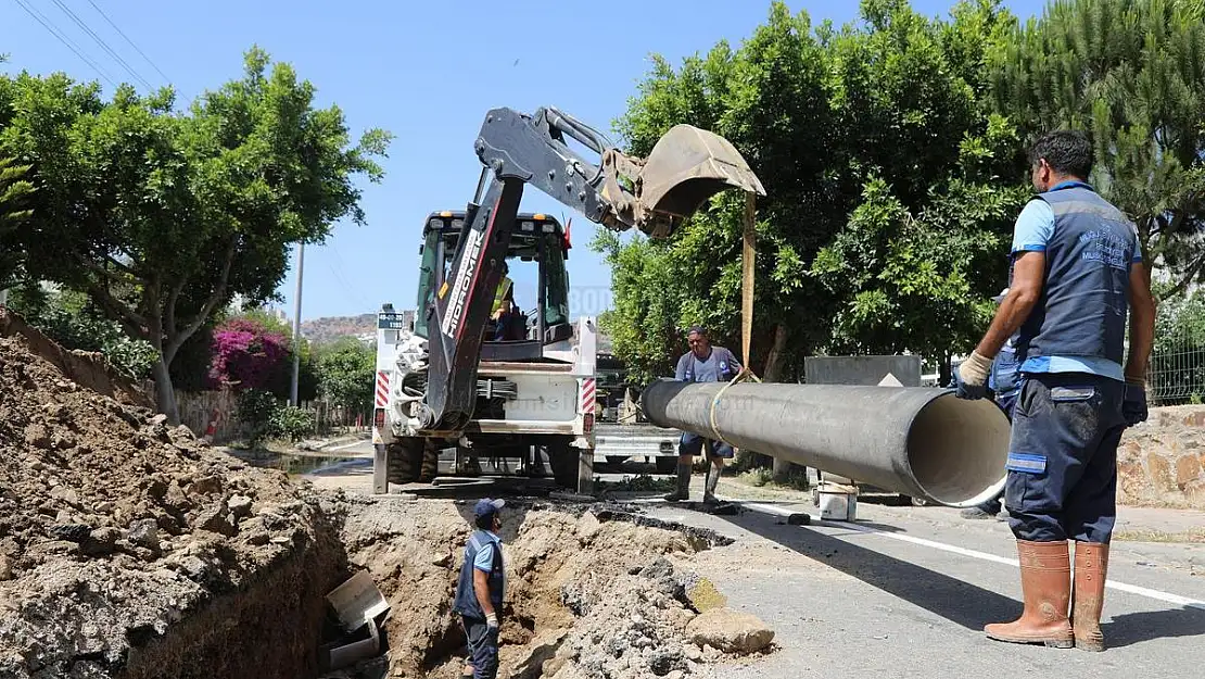 Bodrum'da 160 Kilometre Kanalizasyon Hattının 75 Kilometresi Tamamlandı