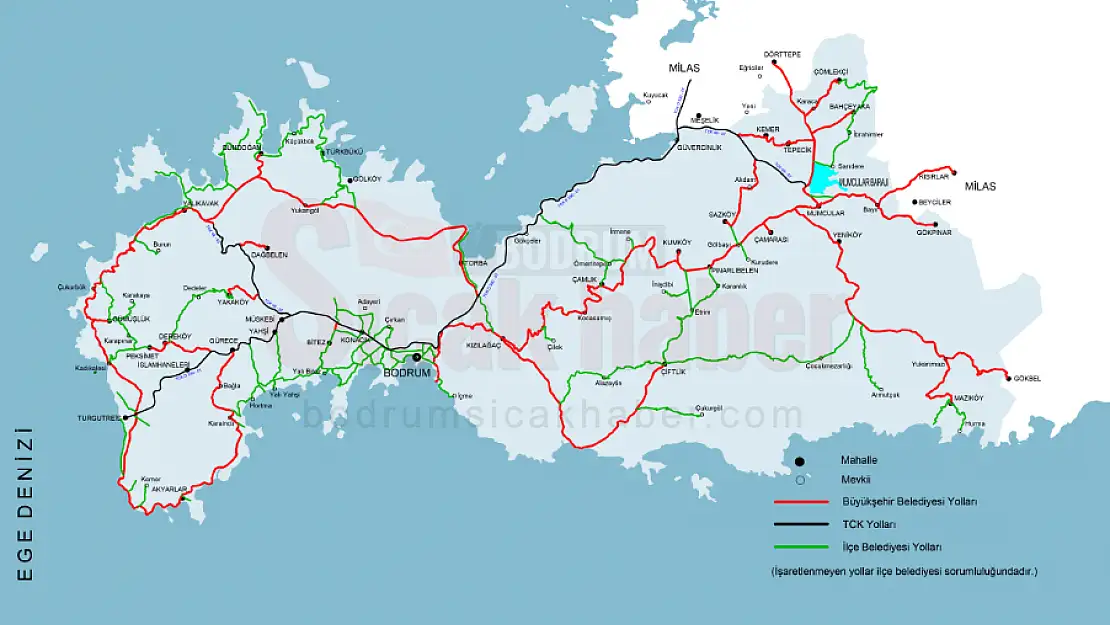 Bodrum'da 3 ile 10 Gün Arasında Bu Yollar Kapanacak