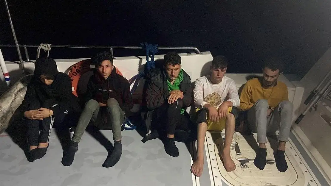 Bodrum'da 5 Düzensiz Göçmen Kurtarıldı