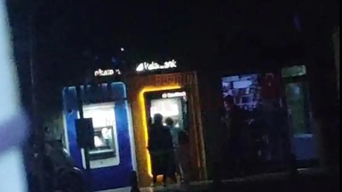 Bodrum'da Bankamatiğe Saldırdılar