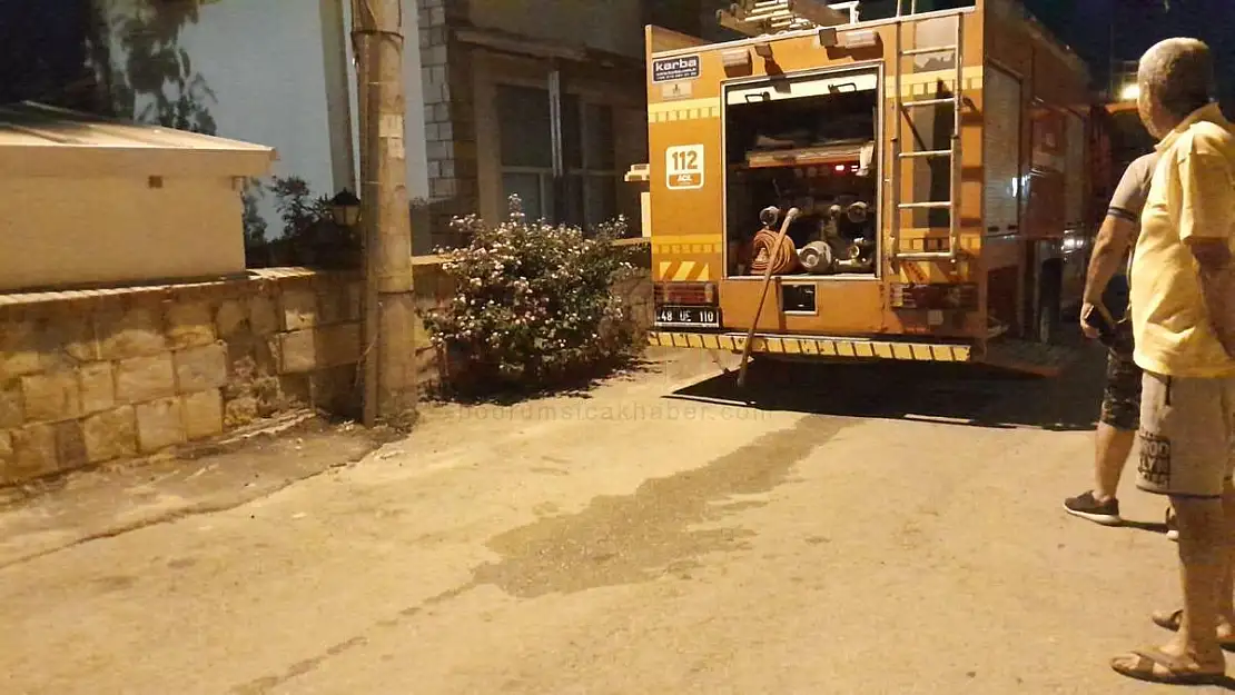 Bodrum'da Çıkan Yangın Kısa Süreli Panik Yarattı
